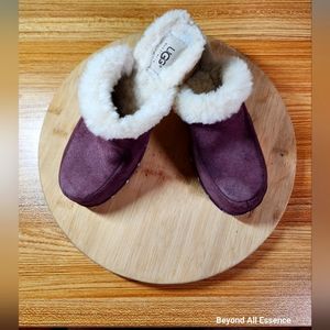 UGG Australia Suede Slip On Studded Accent Mules